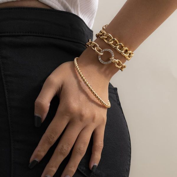 charm bracelets punk simple fashion ol twist bracelet geometry crystal bangle jewelry gift accessories 2021 pulsera, Golden;silver
charm bracelets punk simple fashion ol twist bracelet geometry crystal bangle jewelry gift accessories 2021 pulsera, Golden;silver