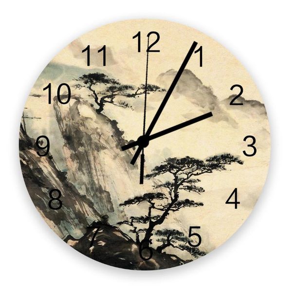 wall clocks 30cm clock landscape ink painting chinese style home quiet silent simple mute decorative living room watch
wall clocks 30cm clock landscape ink painting chinese style home quiet silent simple mute decorative living room watch