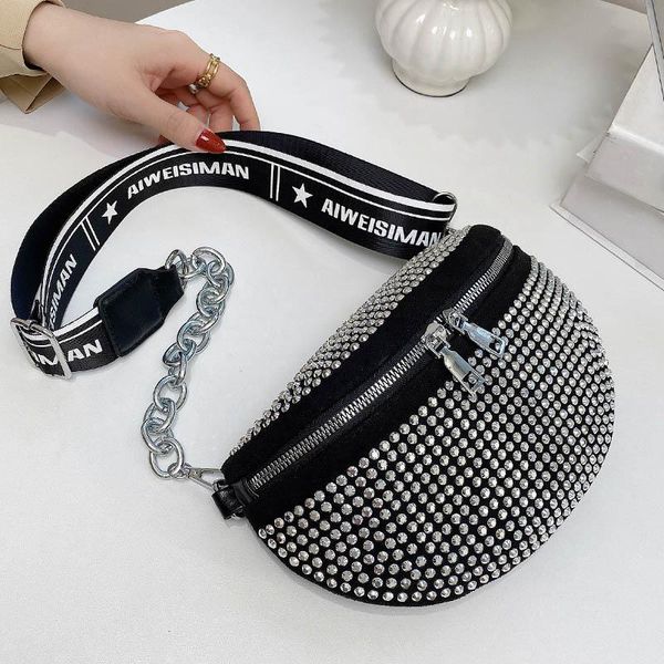waist bag casual women chest zipper wide strap small crossbody shouldelr bags for metal chain fanny packs bolsa feminina
waist bag casual women chest zipper wide strap small crossbody shouldelr bags for metal chain fanny packs bolsa feminina