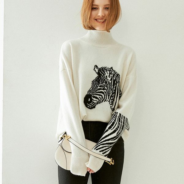 women's two piece pants autumn and winter thickened fashion cashmere sweater women's pullover round neck jacket animal pattern gqb, White
women's two piece pants autumn and winter thickened fashion cashmere sweater women's pullover round neck jacket animal pattern gqb, White