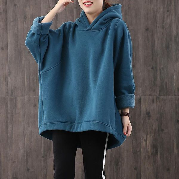 women's hoodies & sweatshirts blue large clothing autumn and winter loose hooded pullover with plush sportswear thin casual lazy top, Black
women's hoodies & sweatshirts blue large clothing autumn and winter loose hooded pullover with plush sportswear thin casual lazy top, Black