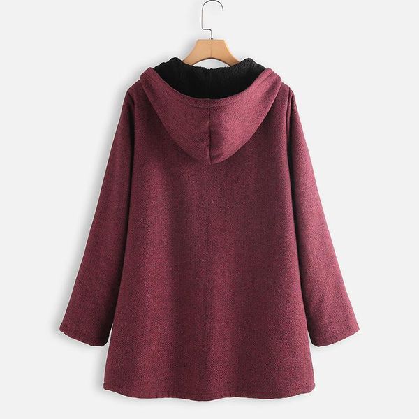 women's down & parkas red plush cotton coat winter style solid color hooded warm jacket with pockets, Black
women's down & parkas red plush cotton coat winter style solid color hooded warm jacket with pockets, Black