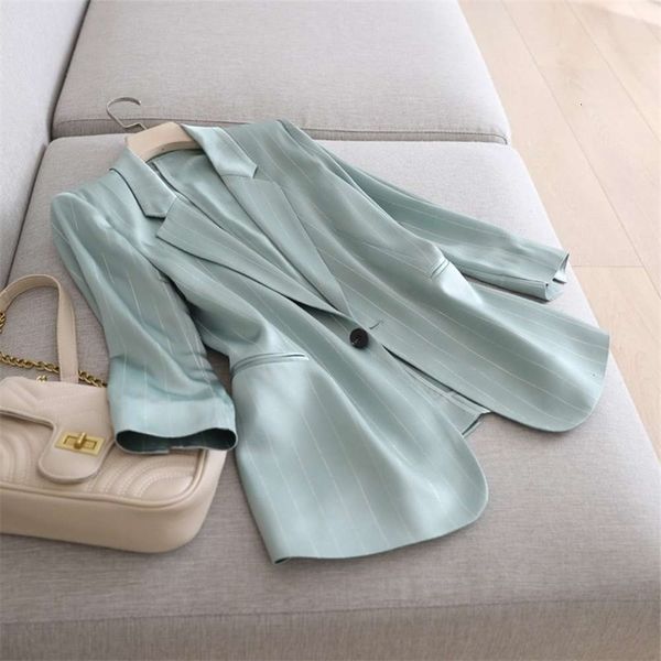 women's jackets coats gao dingfeng bright silk stripe triacetic acid summer 7 / 4 sleeve mint green suit thin drape feeling t2sl, Black;brown
women's jackets coats gao dingfeng bright silk stripe triacetic acid summer 7 / 4 sleeve mint green suit thin drape feeling t2sl, Black;brown