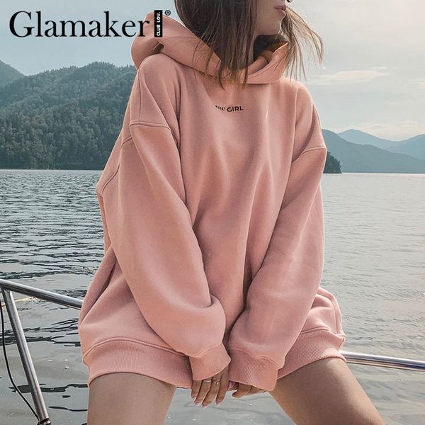 glamaker casual pink fleece sweatshirts girl women long sleeve hoodies fashion winter autumn new style pullover 210414, Black
glamaker casual pink fleece sweatshirts girl women long sleeve hoodies fashion winter autumn new style pullover 210414, Black