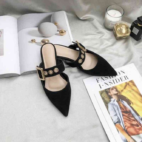 slippers nian summer frosted tip baotou ping muller shoes outer wear slippers women cpnu, Black
slippers nian summer frosted tip baotou ping muller shoes outer wear slippers women cpnu, Black