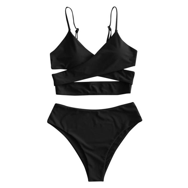 women's swimwear bikini thong woman swimming wear high waisted tummy control two piece swimsuits 2021 tankini, White;black
women's swimwear bikini thong woman swimming wear high waisted tummy control two piece swimsuits 2021 tankini, White;black