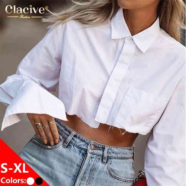 clacive fashion long sleeve women short shirt casual loose turn down collar lady blouses elegant white office work shirt female 210412
clacive fashion long sleeve women short shirt casual loose turn down collar lady blouses elegant white office work shirt female 210412