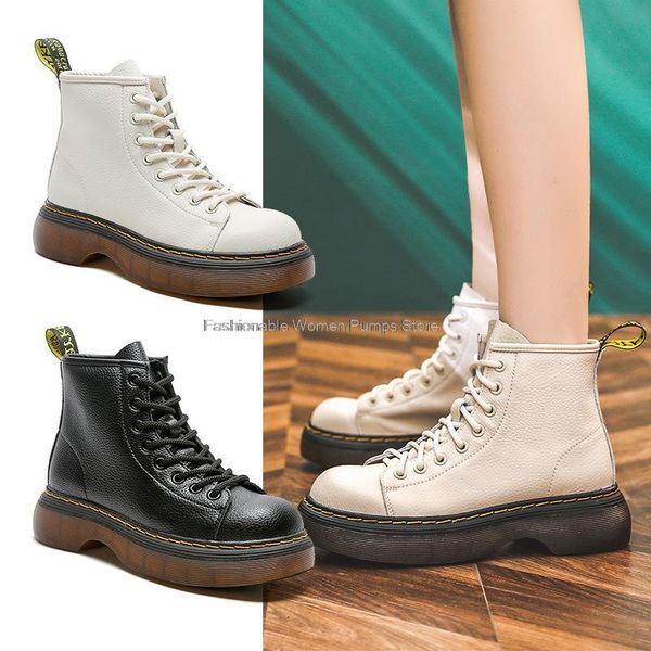 boots 2021 autumn women lace up thick bottom platform ins black beige leather shoes comfort ankle
boots 2021 autumn women lace up thick bottom platform ins black beige leather shoes comfort ankle