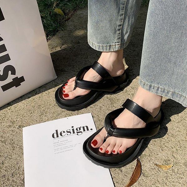slippers summer casual woman's sandals temperament shoes for women 2021 flip flops beach fashion open-toe platform slipper, Black
slippers summer casual woman's sandals temperament shoes for women 2021 flip flops beach fashion open-toe platform slipper, Black
