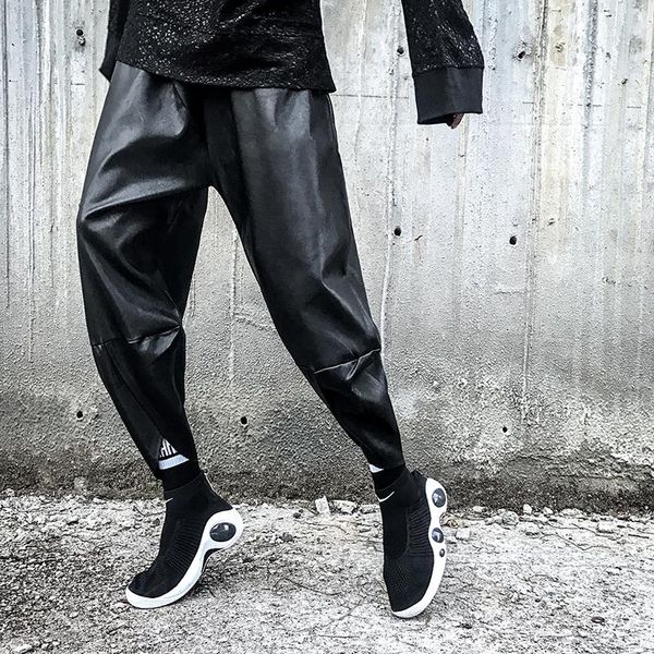 dark-black men's baggy, wide-leg pants and hipster nine-point harem boots m-6xlbig yards of leather
dark-black men's baggy, wide-leg pants and hipster nine-point harem boots m-6xlbig yards of leather