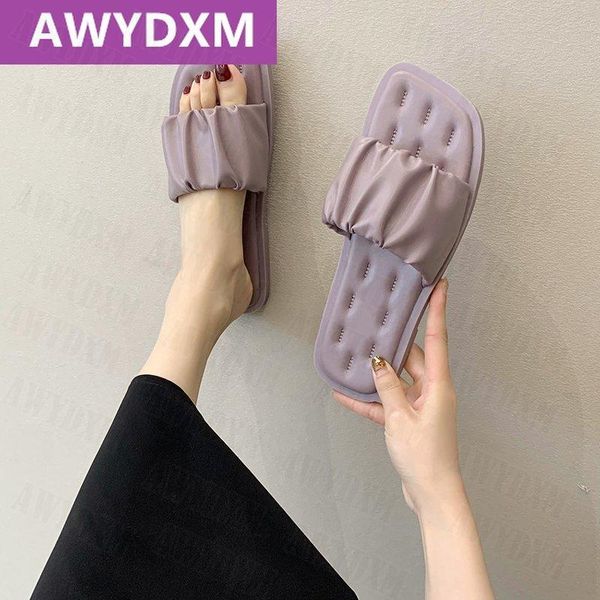 slippers flip-flops women 2021 autumn flat shoes fashion sweet square toe sandals mules beach soft mujer slide, Black
slippers flip-flops women 2021 autumn flat shoes fashion sweet square toe sandals mules beach soft mujer slide, Black