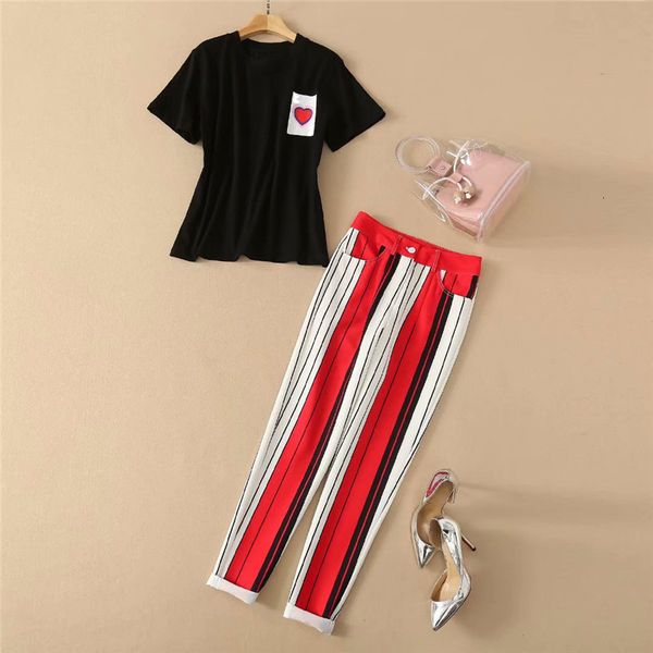 pant high female fashion designer summer piece elegant short shirt and striped pants suit sets lady, White
pant high female fashion designer summer piece elegant short shirt and striped pants suit sets lady, White