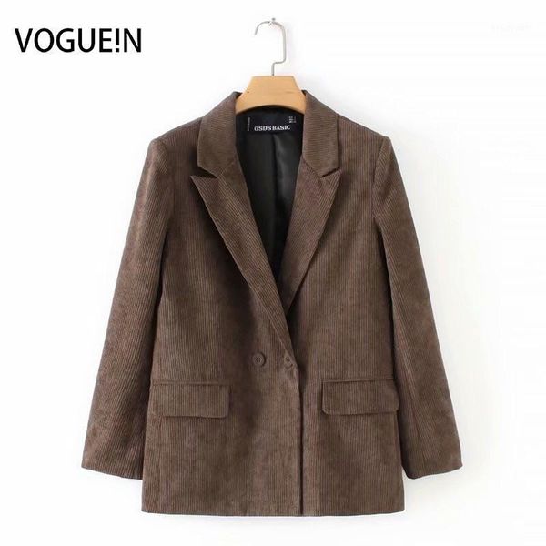 women's suits & blazers voguein womens fall/winter corduroy brown long sleeve suit blazer outwear wholesale, White;black
women's suits & blazers voguein womens fall/winter corduroy brown long sleeve suit blazer outwear wholesale, White;black