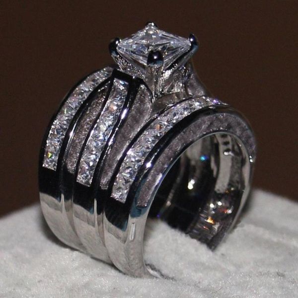 wedding rings 3pcs/set fashion silver color ring shinning square white zircon for women charm jewelry birthday gifts, Slivery;golden
wedding rings 3pcs/set fashion silver color ring shinning square white zircon for women charm jewelry birthday gifts, Slivery;golden