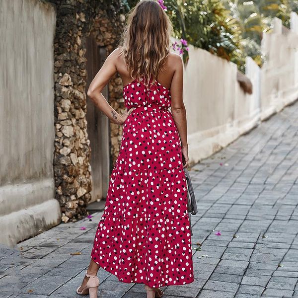 casual dresses summer women polka-dot long dress beach strapless white midi sundress red vacation clothes for, Black;gray
casual dresses summer women polka-dot long dress beach strapless white midi sundress red vacation clothes for, Black;gray