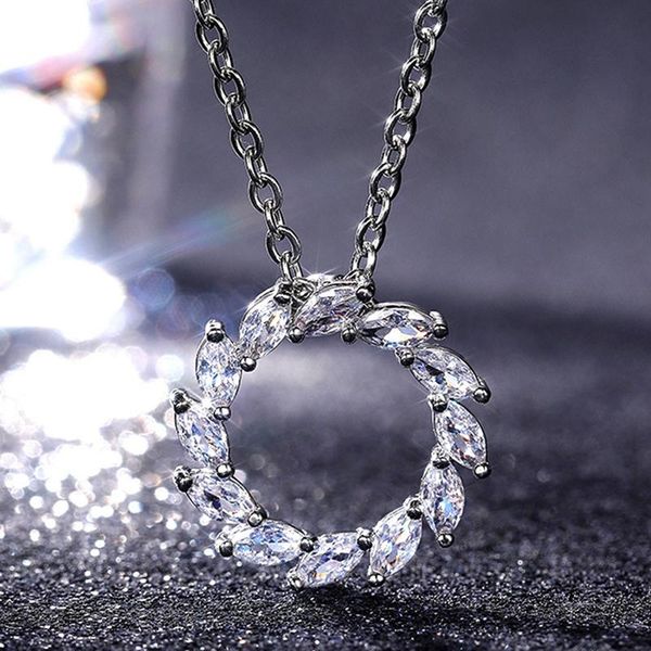 pendant necklaces fashion silver color round pendent women delicate girl party accessories versatile cz jewelry
pendant necklaces fashion silver color round pendent women delicate girl party accessories versatile cz jewelry