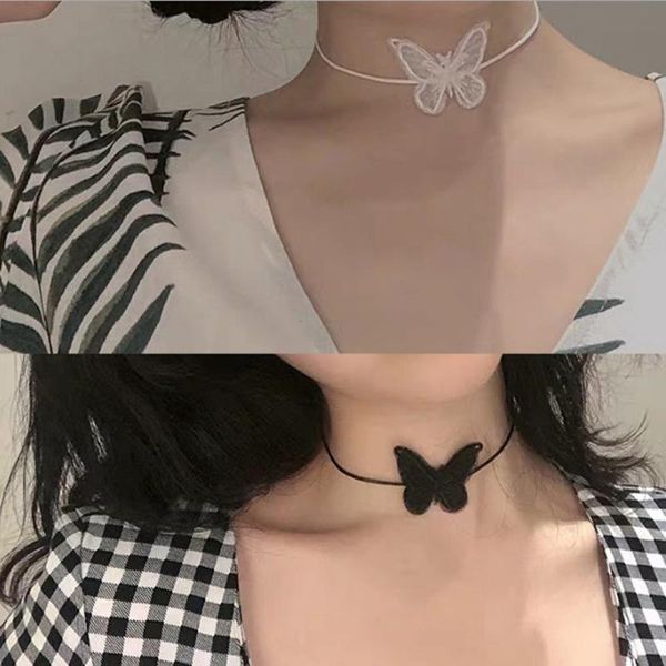 chokers lace bow clavicle chain necklace for women kpop trendy white / black rope chains choker collares de moda 2021, Golden;silver
chokers lace bow clavicle chain necklace for women kpop trendy white / black rope chains choker collares de moda 2021, Golden;silver