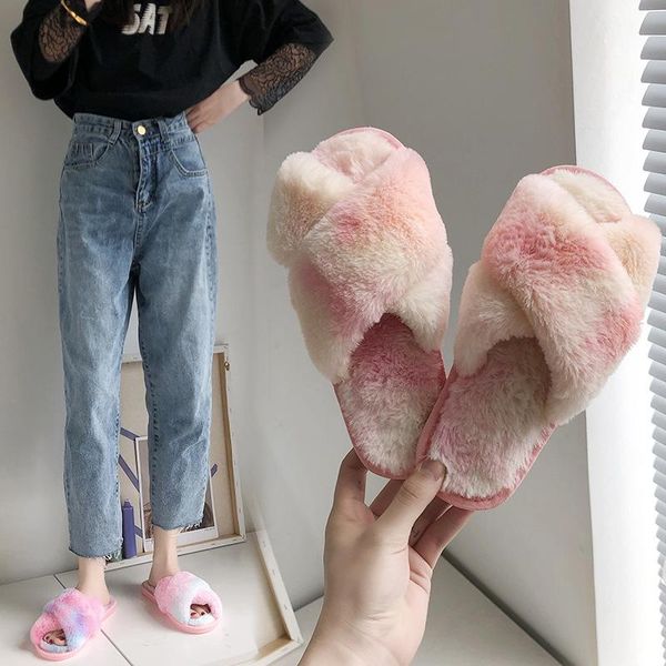 cross plush slipper women's autumn and winter style fashion colorful sandals household indoor cotton slippers, Black
cross plush slipper women's autumn and winter style fashion colorful sandals household indoor cotton slippers, Black
