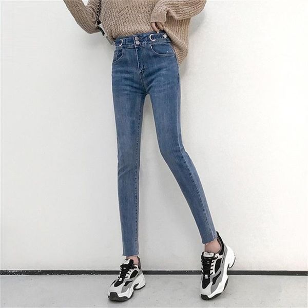 women's jeans spring summer 2021 feet ankle-length pants high waist elasticity skinny slim, Blue
women's jeans spring summer 2021 feet ankle-length pants high waist elasticity skinny slim, Blue