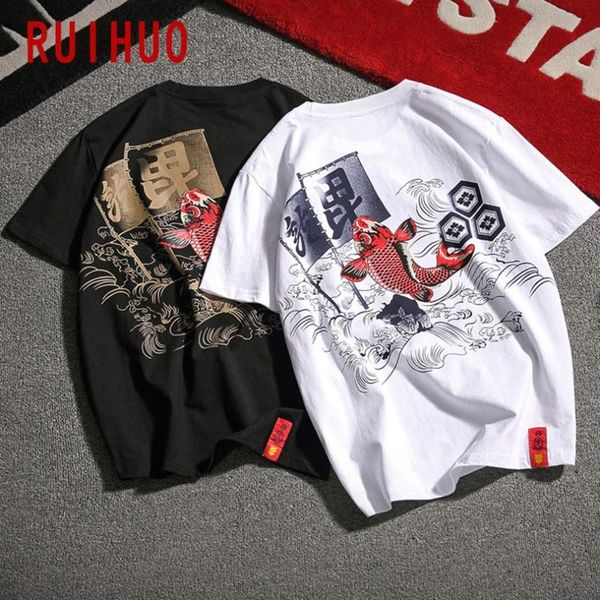 men's t-shirts ruihuo japanese carp print streetwear men t shirt harajuku summer tshirt hip hop 5xl 2021 arrivals, White;black
men's t-shirts ruihuo japanese carp print streetwear men t shirt harajuku summer tshirt hip hop 5xl 2021 arrivals, White;black
