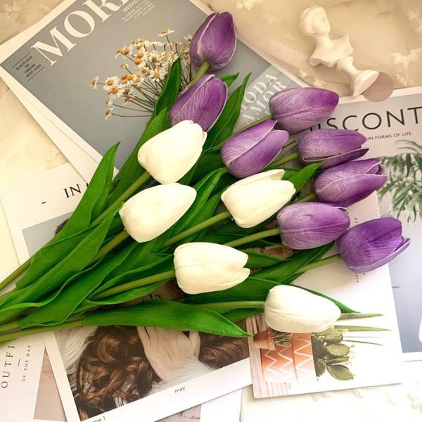 10pcs/set artificial flowers garden tulips real touch tulip bouquet mariage for home party wedding decorations decorative & wreaths
10pcs/set artificial flowers garden tulips real touch tulip bouquet mariage for home party wedding decorations decorative & wreaths