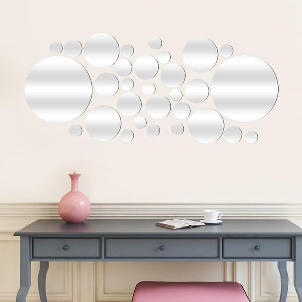 mirrors 28pcs mirror wall stickers self adhesive removable round decor circle sticker decal home decoration (silver)
mirrors 28pcs mirror wall stickers self adhesive removable round decor circle sticker decal home decoration (silver)