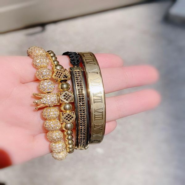 charm bracelets woogge handmade royal crown gold bead bracelet men fashion 3pcs/set braided sell, Golden;silver
charm bracelets woogge handmade royal crown gold bead bracelet men fashion 3pcs/set braided sell, Golden;silver