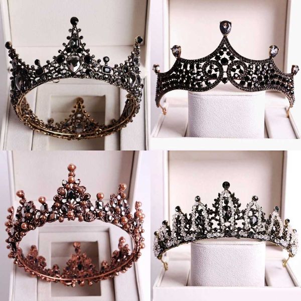 baroque black crystal big round bridal tiaras crowns pageant prom diadem veil tiara headband wedding hair accessories 210616, Slivery;golden
baroque black crystal big round bridal tiaras crowns pageant prom diadem veil tiara headband wedding hair accessories 210616, Slivery;golden