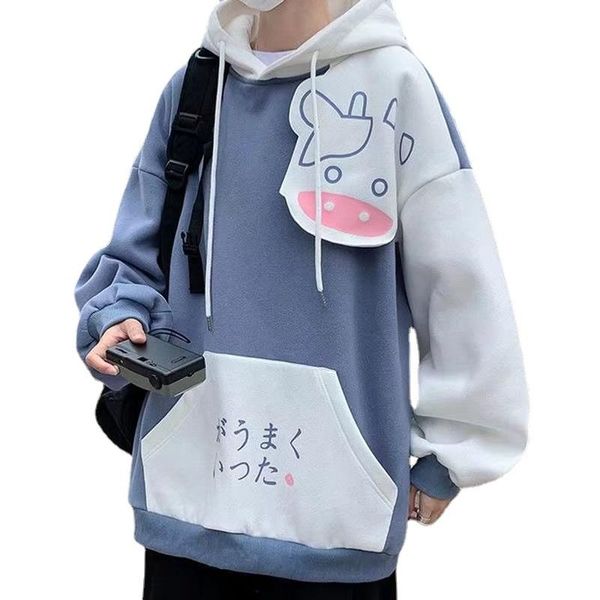 men's hoodies & sweatshirts brushed hoody hooded couple coat korean style fashion brand fall/winter top, Black
men's hoodies & sweatshirts brushed hoody hooded couple coat korean style fashion brand fall/winter top, Black