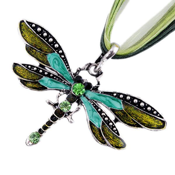 dragonfly pendant necklace vintage ribbon cord purple red green crystal bead jewelry for women girls, Silver
dragonfly pendant necklace vintage ribbon cord purple red green crystal bead jewelry for women girls, Silver