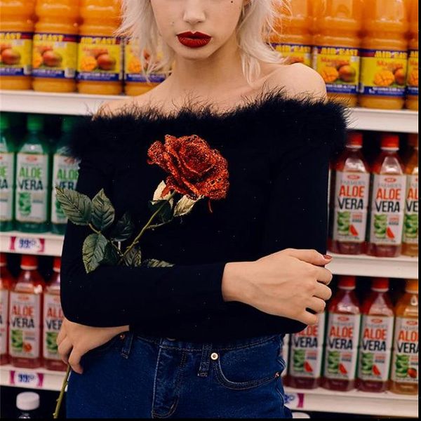 off shoulder bodysuit black womens jumpsuit long sleeve autumn slash neck feathers christmas outfit, Black;white
off shoulder bodysuit black womens jumpsuit long sleeve autumn slash neck feathers christmas outfit, Black;white