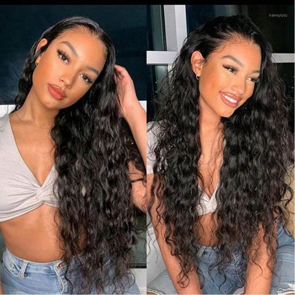 density water wave lace front wig 13x4 frontal glueless human hair wigs remy brazilian1, Black;brown
density water wave lace front wig 13x4 frontal glueless human hair wigs remy brazilian1, Black;brown