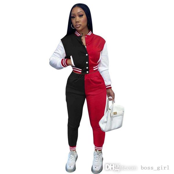 women sweat suit tracksuits splicing varsity cardigan jacket set with button stitching long sleeve crop baseball two piece set, Gray
women sweat suit tracksuits splicing varsity cardigan jacket set with button stitching long sleeve crop baseball two piece set, Gray