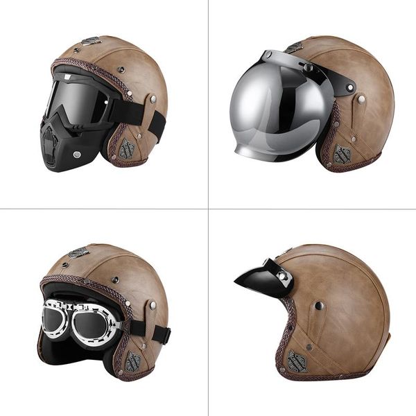 open face 3/4 vintage retro motorcycle casco moto pu leather motorbike helm motocross helmets personalized with for men women
open face 3/4 vintage retro motorcycle casco moto pu leather motorbike helm motocross helmets personalized with for men women