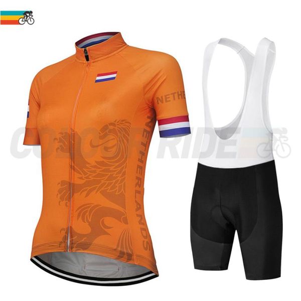 racing sets women cycling jersey set netherlands national pro team bike clothing lady short sleeve bicycle ride outfit summer orange uniform, Black;blue
racing sets women cycling jersey set netherlands national pro team bike clothing lady short sleeve bicycle ride outfit summer orange uniform, Black;blue