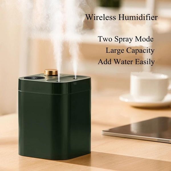 humidifiers 800ml wireless air humidifier ultrasonic dual nozzle diffuser for home mist maker fogger water humidificador 2000mah
humidifiers 800ml wireless air humidifier ultrasonic dual nozzle diffuser for home mist maker fogger water humidificador 2000mah