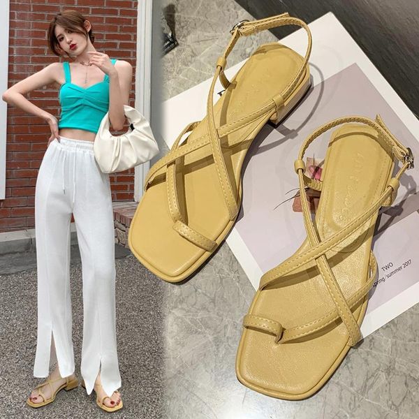 sandals ladies shoes summer buckle strap flip flops platform women's heels med suit female beige square toe flat correc, Black
sandals ladies shoes summer buckle strap flip flops platform women's heels med suit female beige square toe flat correc, Black