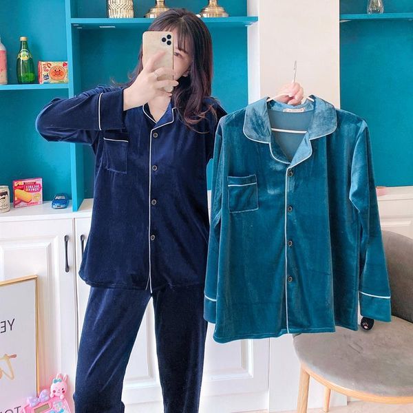 autumn winter warm pajamas women sleepwear set sleep deep gold velvet homewear pijama pajama sets long, Black;red
autumn winter warm pajamas women sleepwear set sleep deep gold velvet homewear pijama pajama sets long, Black;red
