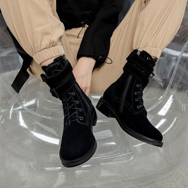 boots 2021 winter high-end handmade custom classic knight first layer cowhide round toe thick heel women's, Black
boots 2021 winter high-end handmade custom classic knight first layer cowhide round toe thick heel women's, Black