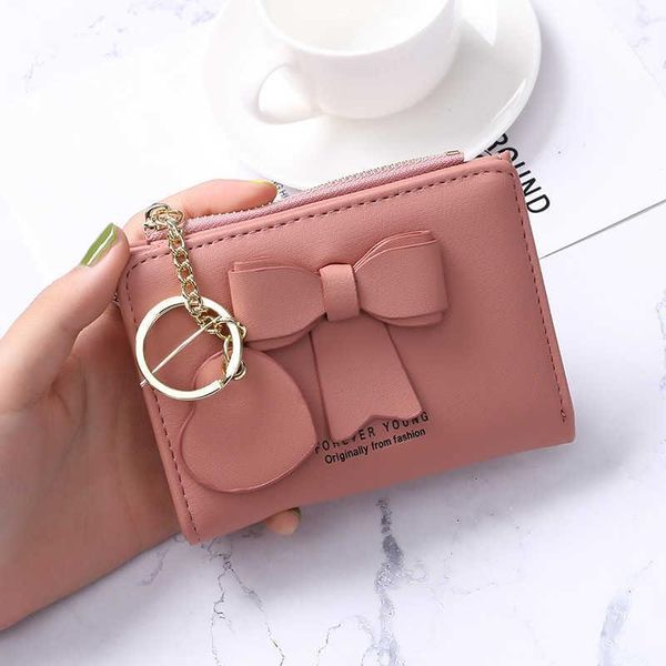 purse korean version small fresh wallet women's short pendant bow simple lovely zero multi card, White
purse korean version small fresh wallet women's short pendant bow simple lovely zero multi card, White