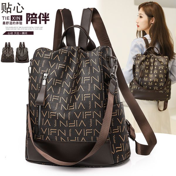 bag backpack double shoulder women's soft leather 2021 fashion travel large capacity, Black;red
bag backpack double shoulder women's soft leather 2021 fashion travel large capacity, Black;red