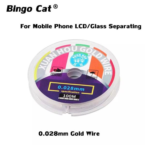 50pc xuanhou 0.028mm gold wire no hurt touch polarizer lcd screen display glass separate cutting mobile phone repair cell repairing tools
50pc xuanhou 0.028mm gold wire no hurt touch polarizer lcd screen display glass separate cutting mobile phone repair cell repairing tools