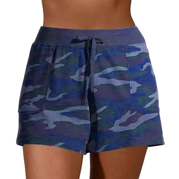 women's shorts loose camouflage print lace up sports fitness yoga all match simple all-match comfortable kady, White;black
women's shorts loose camouflage print lace up sports fitness yoga all match simple all-match comfortable kady, White;black