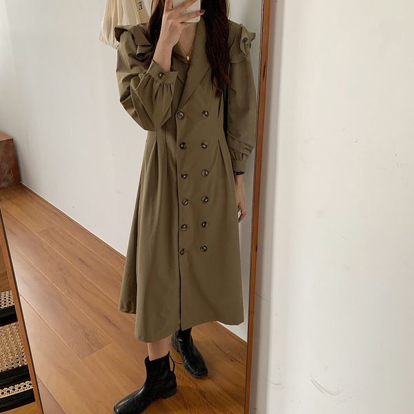 dresses women es french double breasted gentle retro autumn solid v-neck sweet long female fashion elegant clothe, Black;gray
dresses women es french double breasted gentle retro autumn solid v-neck sweet long female fashion elegant clothe, Black;gray