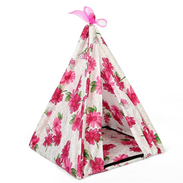 ly 34*34*40cm pet teepee dog cats bed chrysanthemum triangular portable tents houses kennels & pens
ly 34*34*40cm pet teepee dog cats bed chrysanthemum triangular portable tents houses kennels & pens