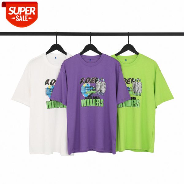 ader error terrestrial alien printed short-sleeved t-shirt men and women couples round neck bottoming shirt #l37h, White;black
ader error terrestrial alien printed short-sleeved t-shirt men and women couples round neck bottoming shirt #l37h, White;black