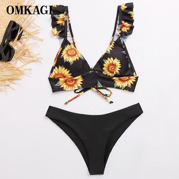 women's swimwear omkagi women print swimsuit floral bikinis set push up swimming suit bathing beachwear bikini 2021 female, White;black
women's swimwear omkagi women print swimsuit floral bikinis set push up swimming suit bathing beachwear bikini 2021 female, White;black