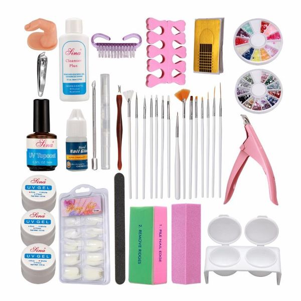 nail art kits pro 36w uv gel dryer timer lamp cutter sanding buffer block tips tools kit set russia
nail art kits pro 36w uv gel dryer timer lamp cutter sanding buffer block tips tools kit set russia