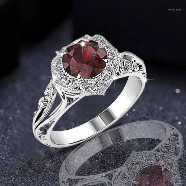 wedding rings 3 color fashion inlaid red zircon pattern hollow ring for women engraved engagement party banquet jewelry1, Slivery;golden
wedding rings 3 color fashion inlaid red zircon pattern hollow ring for women engraved engagement party banquet jewelry1, Slivery;golden