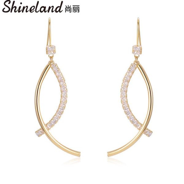 dangle & chandelier shineland irregular fashion zircon drop earrings for women girl twisted alloy gold color hyperbole jewelry gift 2021, Silver
dangle & chandelier shineland irregular fashion zircon drop earrings for women girl twisted alloy gold color hyperbole jewelry gift 2021, Silver